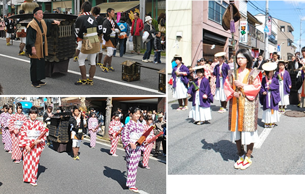 薙刀・御駕籠・茶匠・腰元